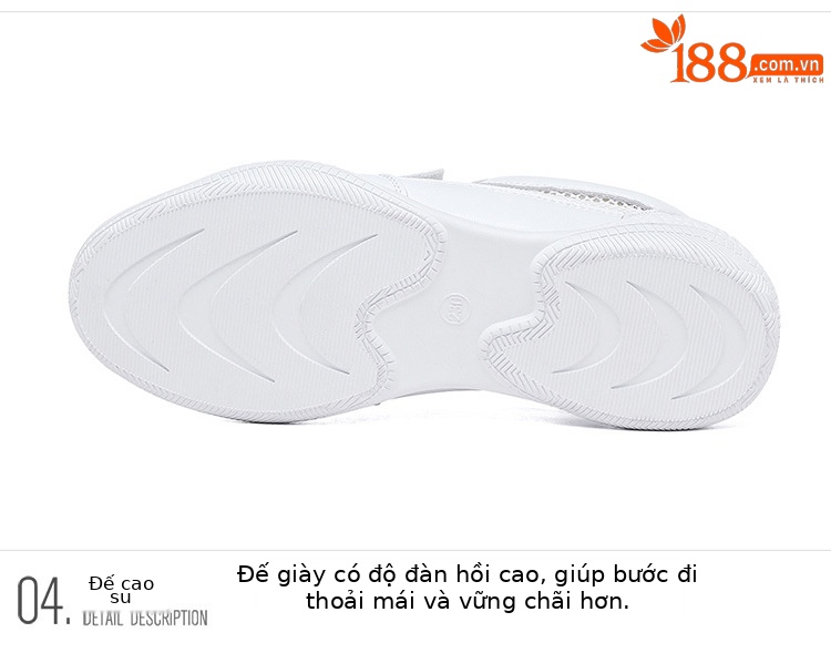 Giày sneaker nữ da thật trắng lưới thoáng khí đế mỏng mùa hè 2025 — Gạo xám L1070KAY, TrắngL1070KAY chi tiết 17