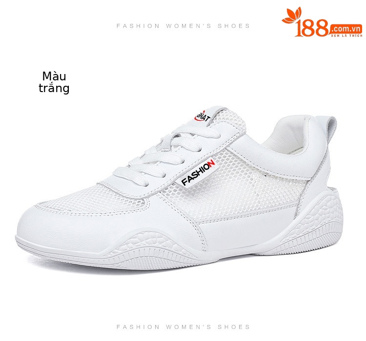 Giày sneaker nữ da thật trắng lưới thoáng khí đế mỏng mùa hè 2025 — Gạo xám L1070KAY, TrắngL1070KAY chi tiết 20