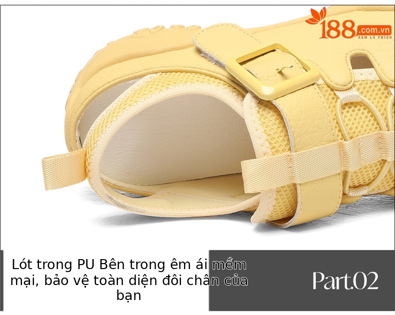 Dép sandal nữ đế dày quai dệt kiểu La Mã, gót thấp 2-5 cm — JST 7173 gót lạc đà cao 2, JST 1988 gót đen cao 3.5, JST 1988 trà sữa gót cao 3.5, JST 7189 gót vàng cao 3 chi tiết 2