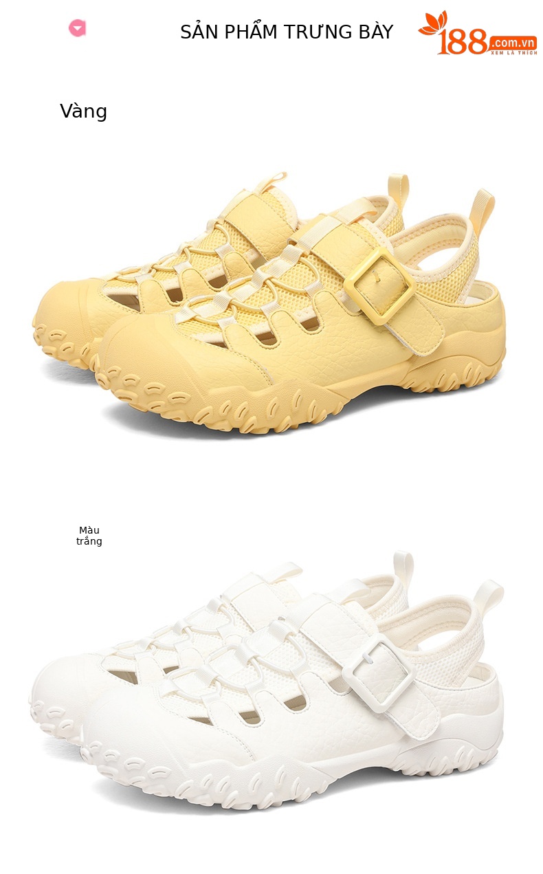 Dép sandal nữ đế dày quai dệt kiểu La Mã, gót thấp 2-5 cm — JST 7173 gót lạc đà cao 2, JST 1988 gót đen cao 3.5, JST 1988 trà sữa gót cao 3.5, JST 7189 gót vàng cao 3 chi tiết 4