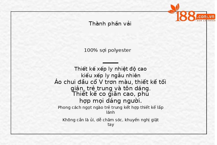 Áo thun cổ đứng xếp li tay ngắn phong cách Nhật Bản dáng suông — Màu tím nhạt, Màu hồng, Màu kaki, Màu đỏ chi tiết 3