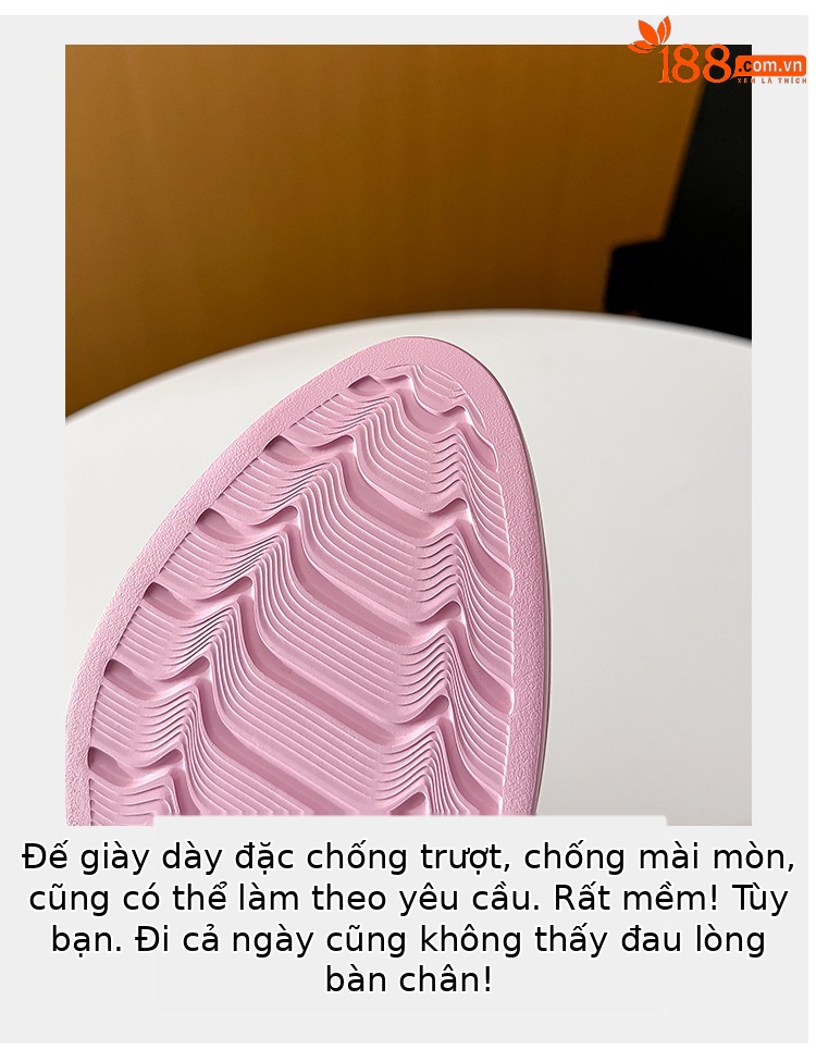 Dép mule nữ mũi nhọn đế xuồng chống nước gót cao 10cm — đen, màu hồng, Màu trắng nhạt chi tiết 8