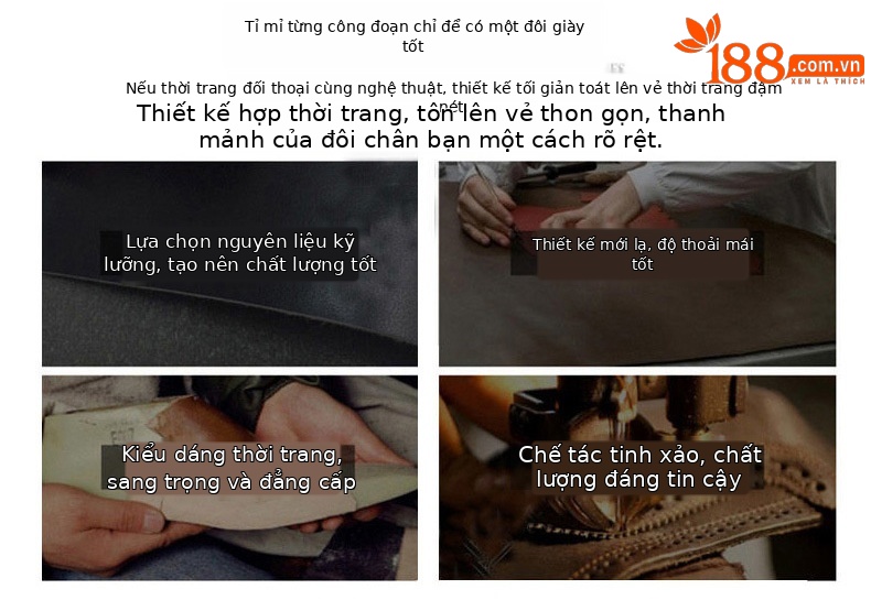 Sandal La Mã nữ đế dày da thật hở ngón — Màu trắng be chi tiết 16