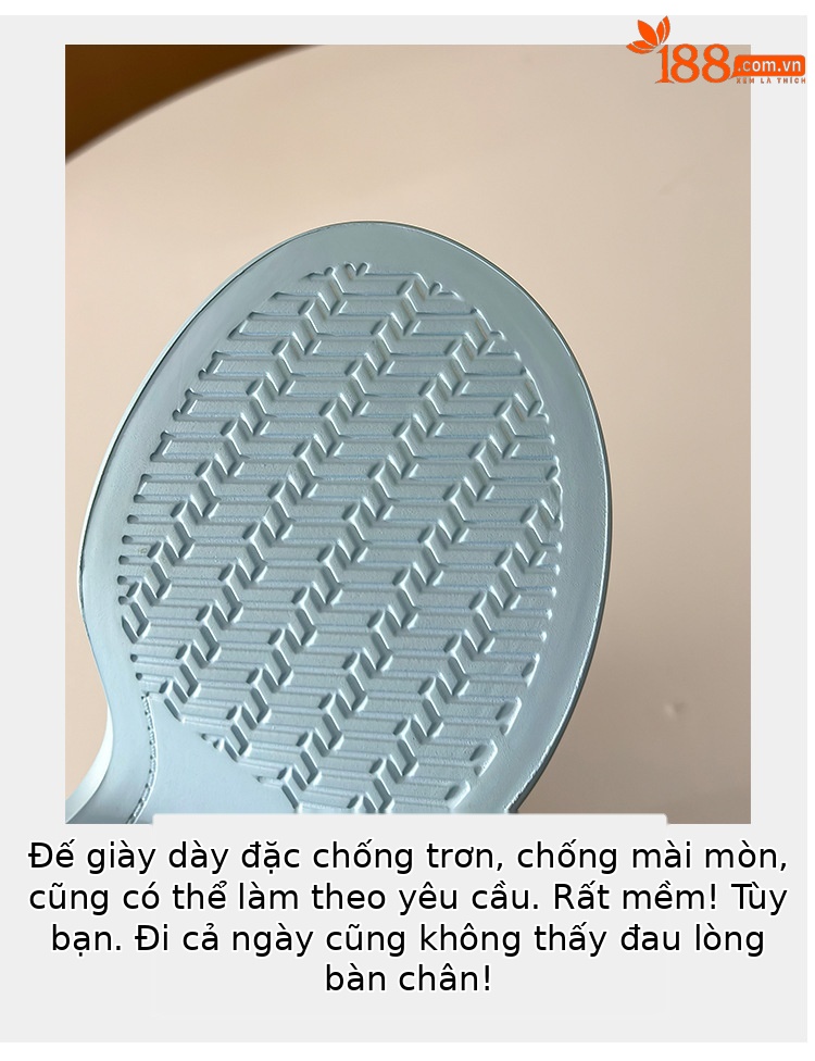 Dép lê bít mũi đế xuồng cao gót 8 cm cho nữ, tăng chiều cao, đế mềm màu bạc — Màu xanh da trời, Màu đen, Màu hồng, Màu xanh lục hồ chi tiết 10