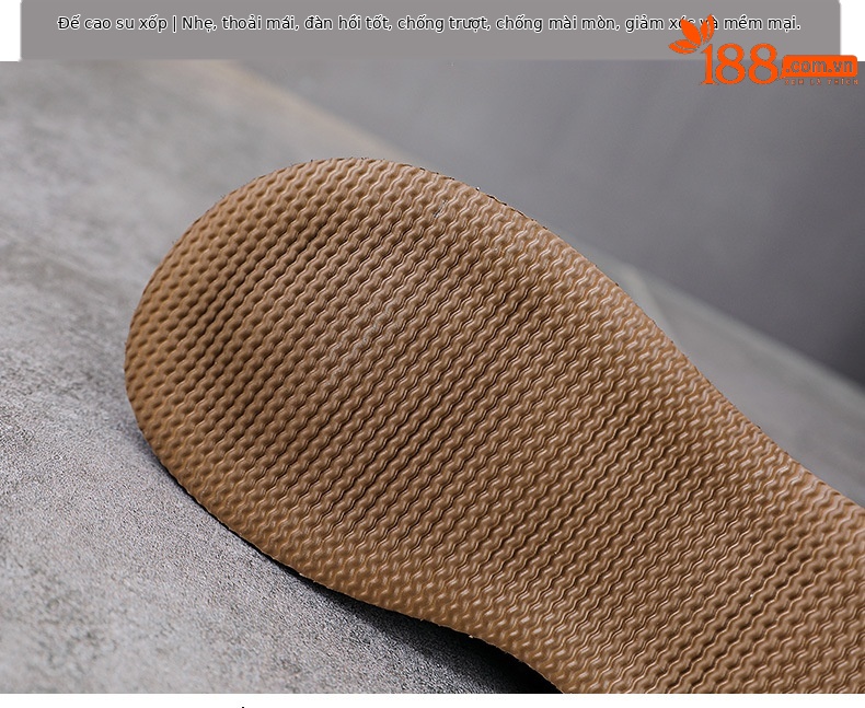 Dép sandal nữ xỏ ngón đế bệt da bò thật mềm — màu xanh lá cây chi tiết 7
