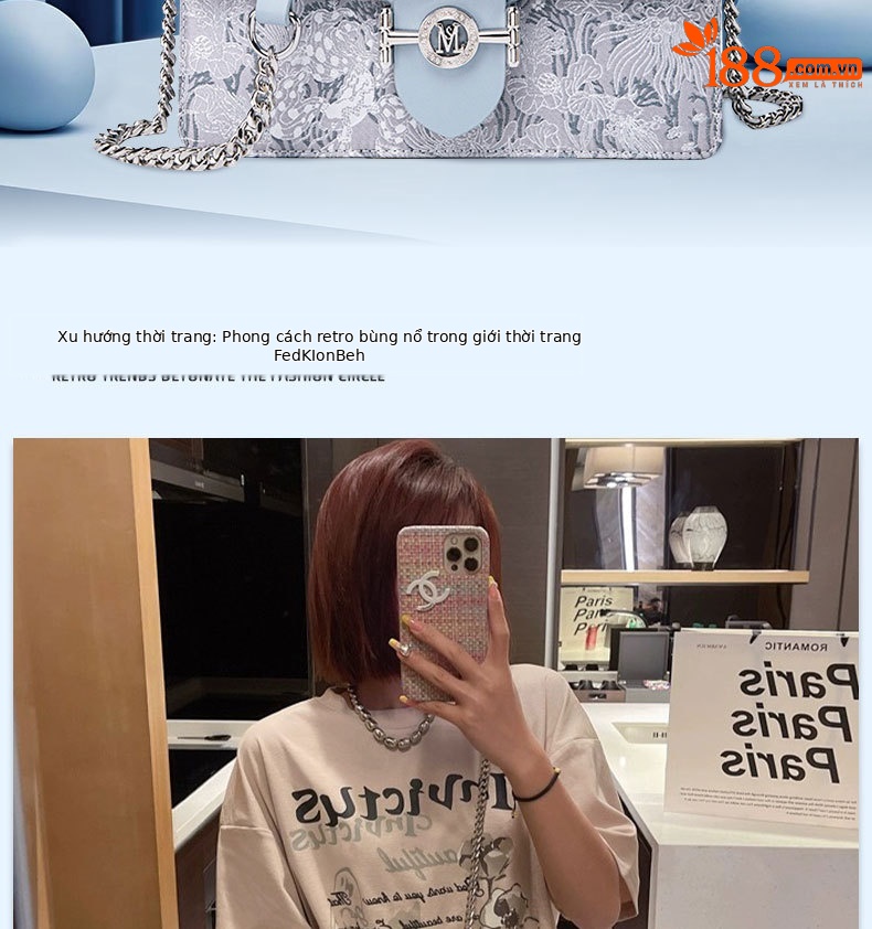 Túi đeo chéo nữ thêu họa tiết độc đáo, phong cách đơn giản thời trang, nhẹ nhàng đi làm chi tiết 2