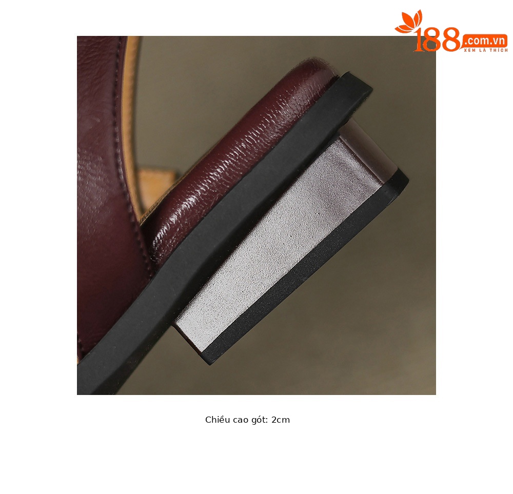Dép sandal La Mã nữ đế bệt phong cách Pháp retro cổ tích — nâu chi tiết 25