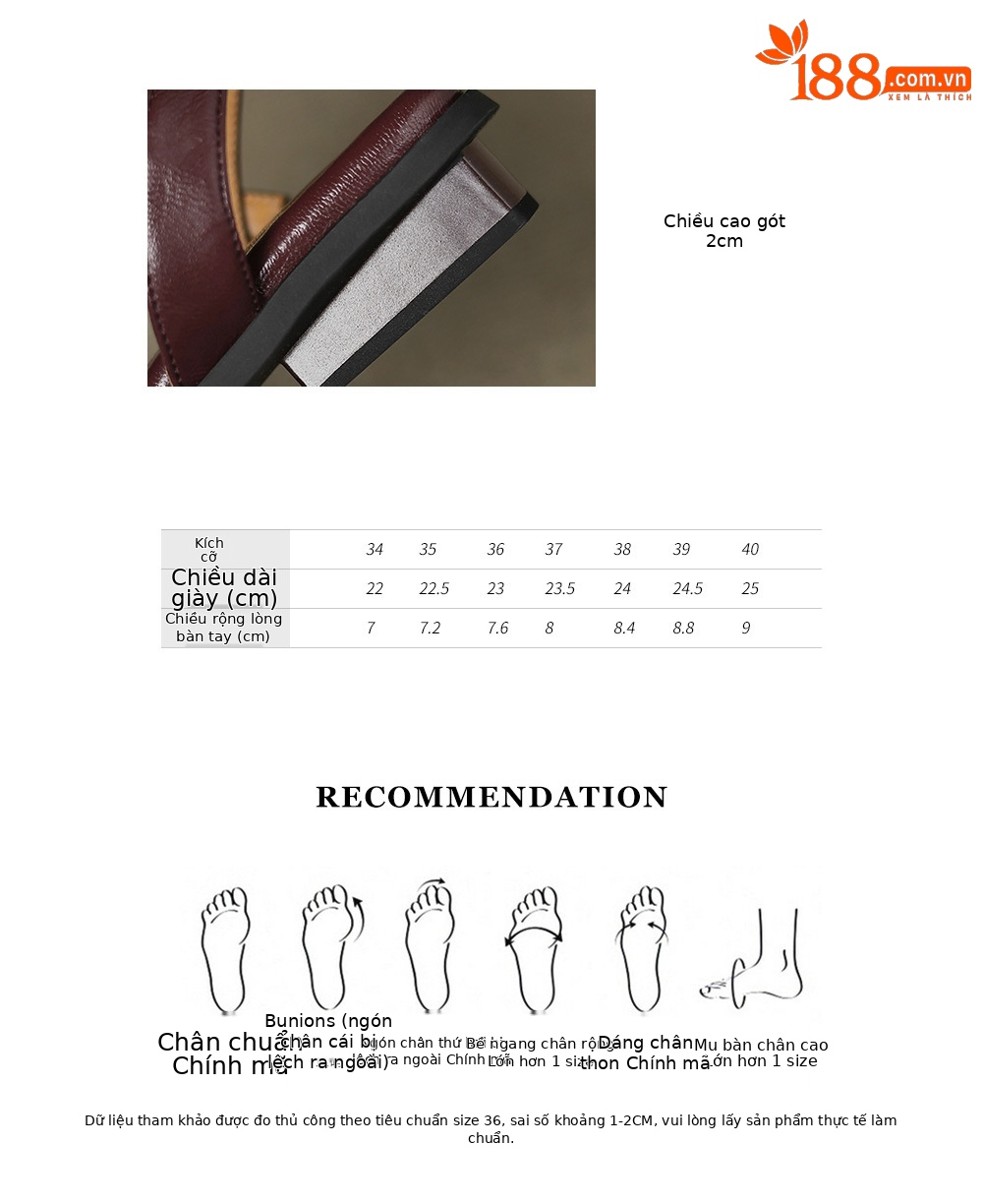 Dép sandal La Mã nữ đế bệt phong cách Pháp retro cổ tích — nâu chi tiết 4