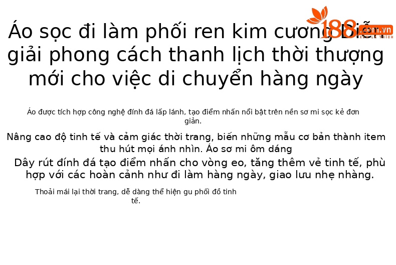 Áo sơ mi nữ dài tay thắt eo pha Tencel sọc đính đá sang trọng — Màu xanh lam chi tiết 2