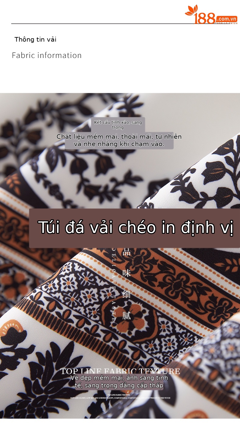 Váy chữ A phong cách Chanel in họa tiết định vị cao cấp, tôn dáng, mùa hè — Màu đen chi tiết 3