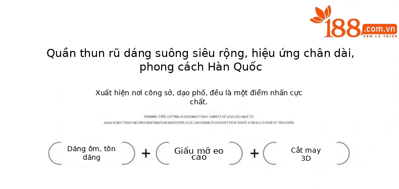 Quần tây nữ cạp cao in họa tiết hoa dâm bụt, dáng ống đứng, thiết kế tạo eo thon — Hoa đen chi tiết 5