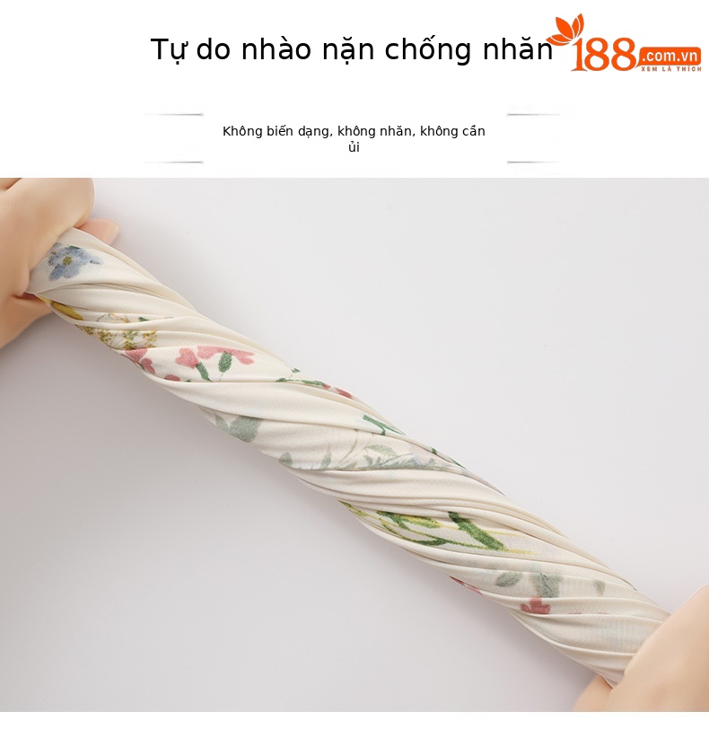 Quần tây nữ cạp cao in họa tiết hoa dâm bụt, dáng ống đứng, thiết kế tạo eo thon — Hoa đen chi tiết 16