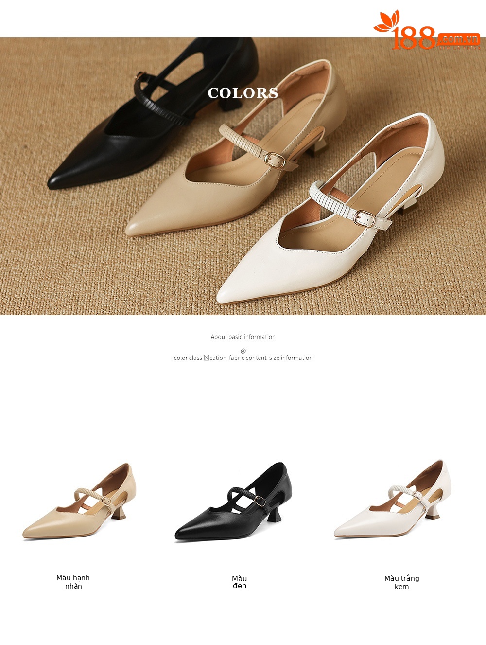 Sandal cao gót nữ bít mũi hở gót 5,5 cm mũi nhọn phong cách Hàn Quốc — Màu đen chi tiết 5