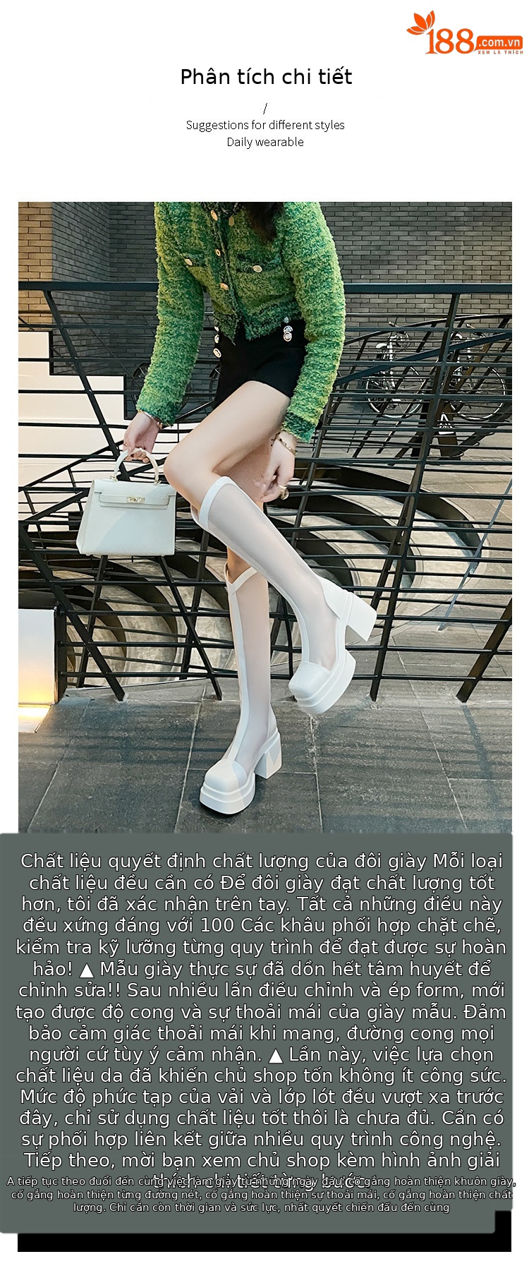 Boot dài vải lưới da thật nữ cao cổ rỗng thoáng khí mùa hè gót cao dáng nhỏ — Màu đen, Màu trắng be chi tiết 2