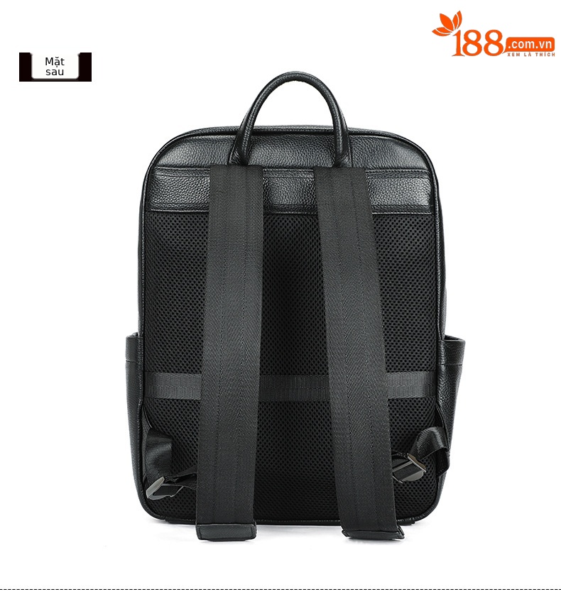 Ba lô nam công sở da bò cao cấp, đựng laptop 15 inch, dung tích lớn — 2348 Màu đen, 2349 màu đen, 2350 màu đen, 2351 Màu đen chi tiết 50