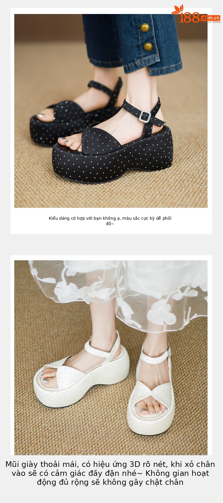 Sandal cao gót nữ đế dày hở mũi kiểu Pháp đính đá phong cách thơm nhỏ quai ngang La Mã gót nhọn — Màu đen, Màu trắng be, Màu mơ chi tiết 5