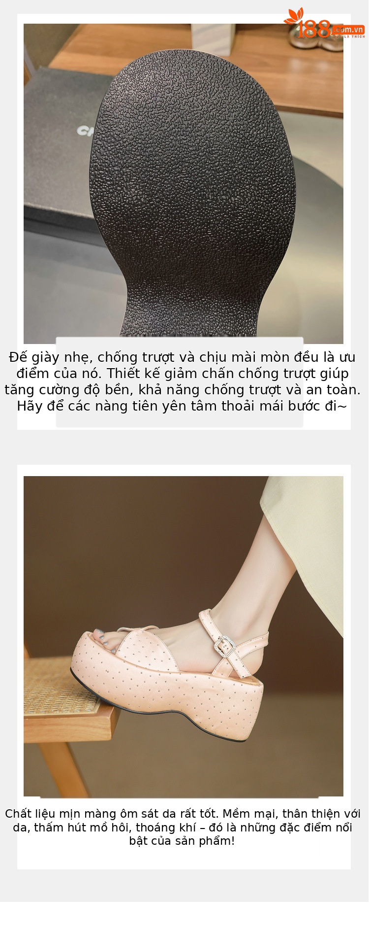 Sandal cao gót nữ đế dày hở mũi kiểu Pháp đính đá phong cách thơm nhỏ quai ngang La Mã gót nhọn — Màu đen, Màu trắng be, Màu mơ chi tiết 6