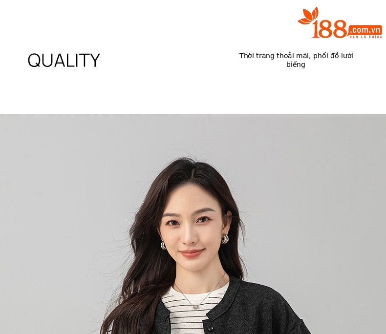 Áo cardigan nữ nhung ấm phong cách lười rộng rãi Xinge – Áo khoác len thu đông cao cấp dễ phối — Màu xám chi tiết 1