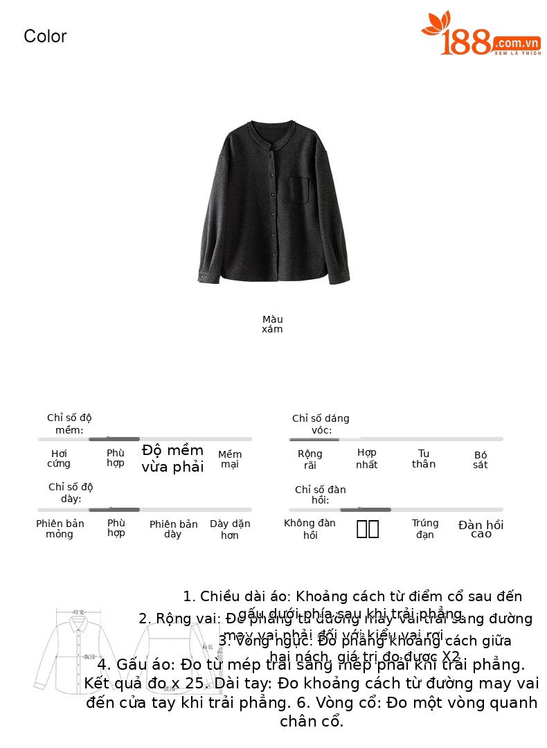 Áo cardigan nữ nhung ấm phong cách lười rộng rãi Xinge – Áo khoác len thu đông cao cấp dễ phối — Màu xám chi tiết 5