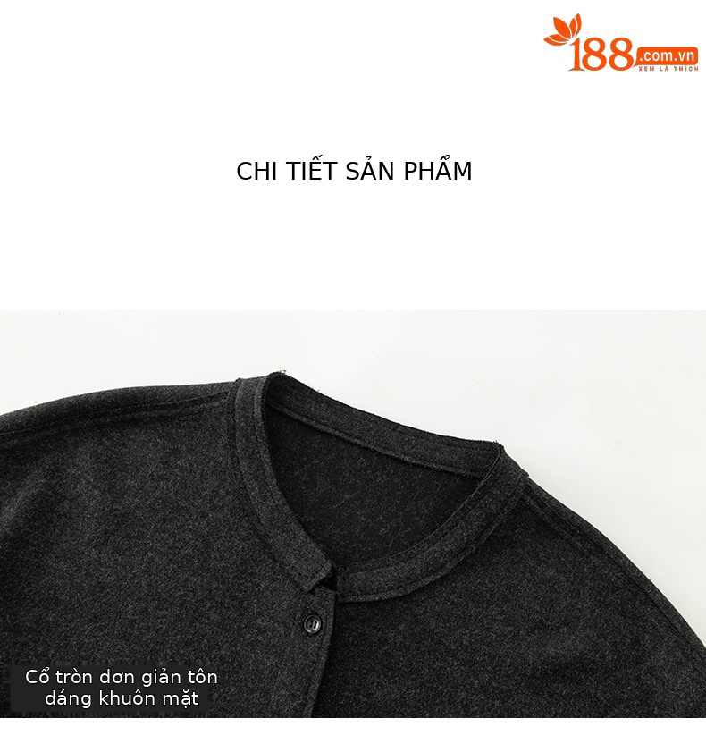 Áo cardigan nữ nhung ấm phong cách lười rộng rãi Xinge – Áo khoác len thu đông cao cấp dễ phối — Màu xám chi tiết 15