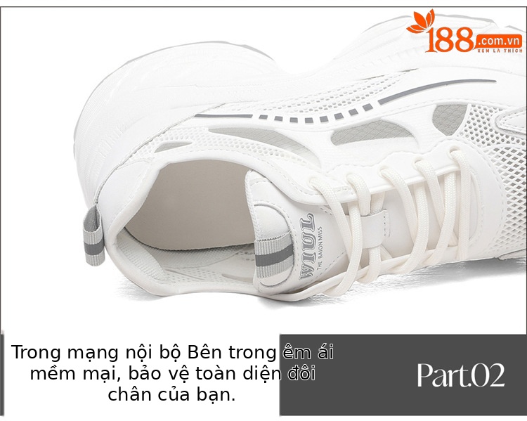 Giày sneaker nữ đế dày mùa hè 2025 đa năng đế mềm êm chân — 7252 gót xanh cao 5cm, 7252 màu xám gót cao 5cm chi tiết 16