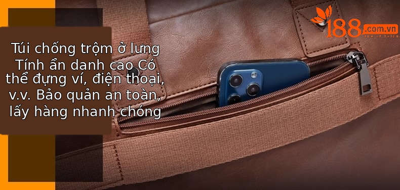 Túi thể thao xách tay nam Emperor Paul ngăn khô ướt dung tích lớn đi công tác du lịch chi tiết 13