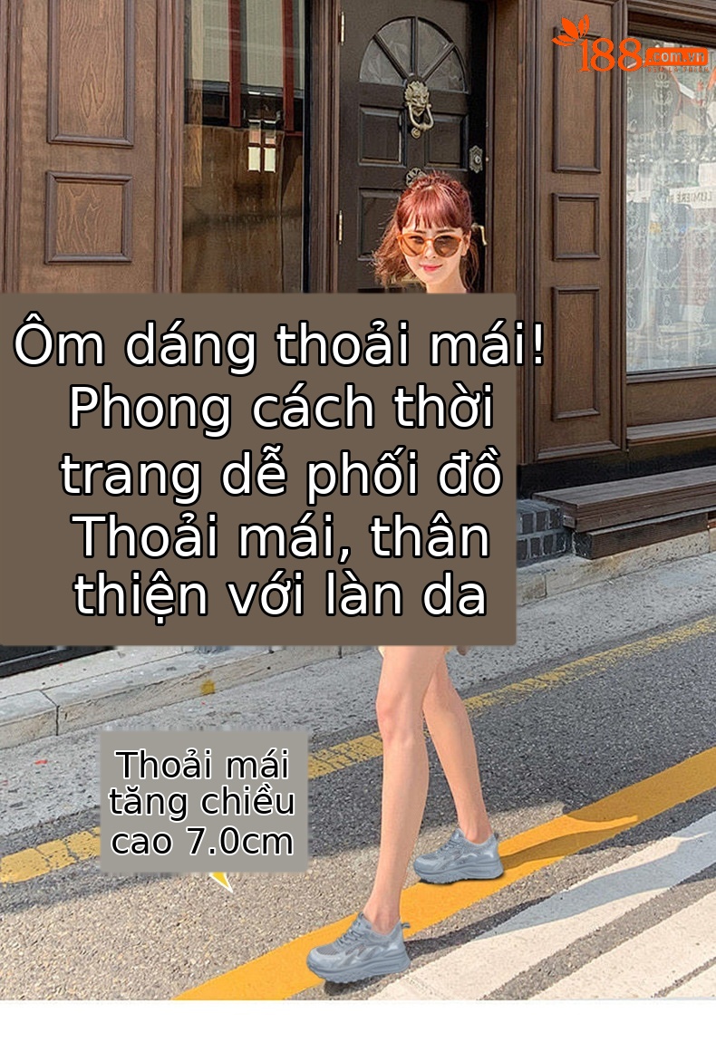 Giày thể thao trắng nữ lưới thoáng khí đế dày tăng chiều cao hè 2026 — M2903 trắng ngọc trai, M2903 bột mơ, M2903 màu bạc chi tiết 1