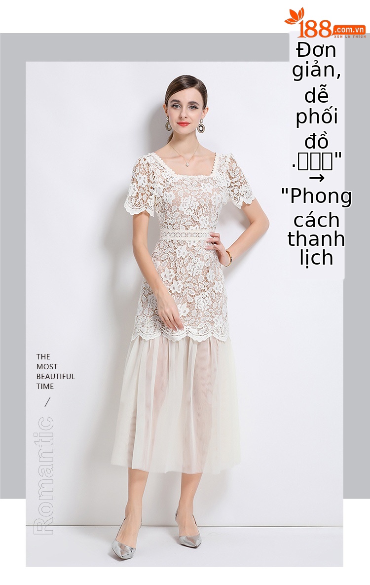 Đầm ren thiết kế Pháp ôm body cao cấp mùa hè 2025 — đen, màu xanh, màu hồng, mơ chi tiết 6