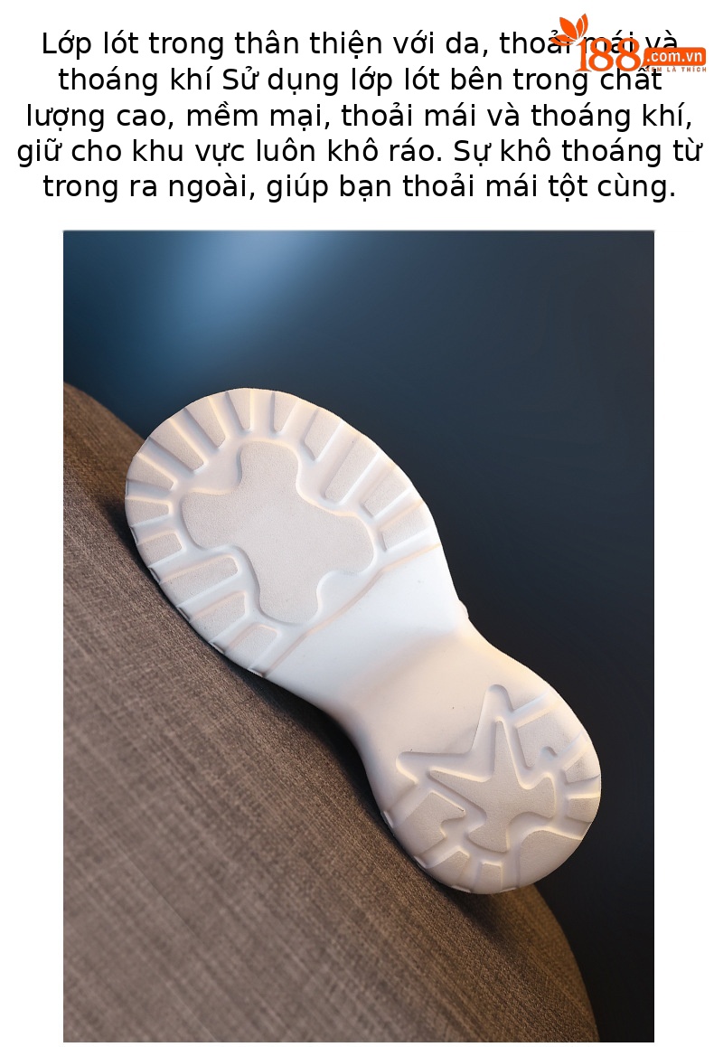 Giày lười nữ đế dày tăng chiều cao khóa dán đính đá mũi vuông — Màu be chi tiết 9