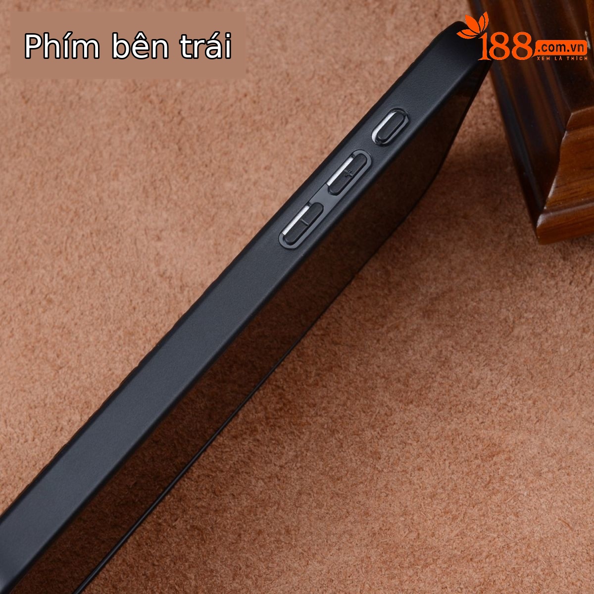 Ốp lưng da bò thật cao cấp cho iPhone 16 Pro Max, 15, 14, 13, 12 – kiểu dáng kinh doanh sang trọng — Đường màu đỏ đen và nhỏ, Đường màu xanh đen và nhỏ, Màu đen có vạch trắng nhỏ màu nâu, Đường trắng nhỏ màu đỏ và đen chi tiết 7
