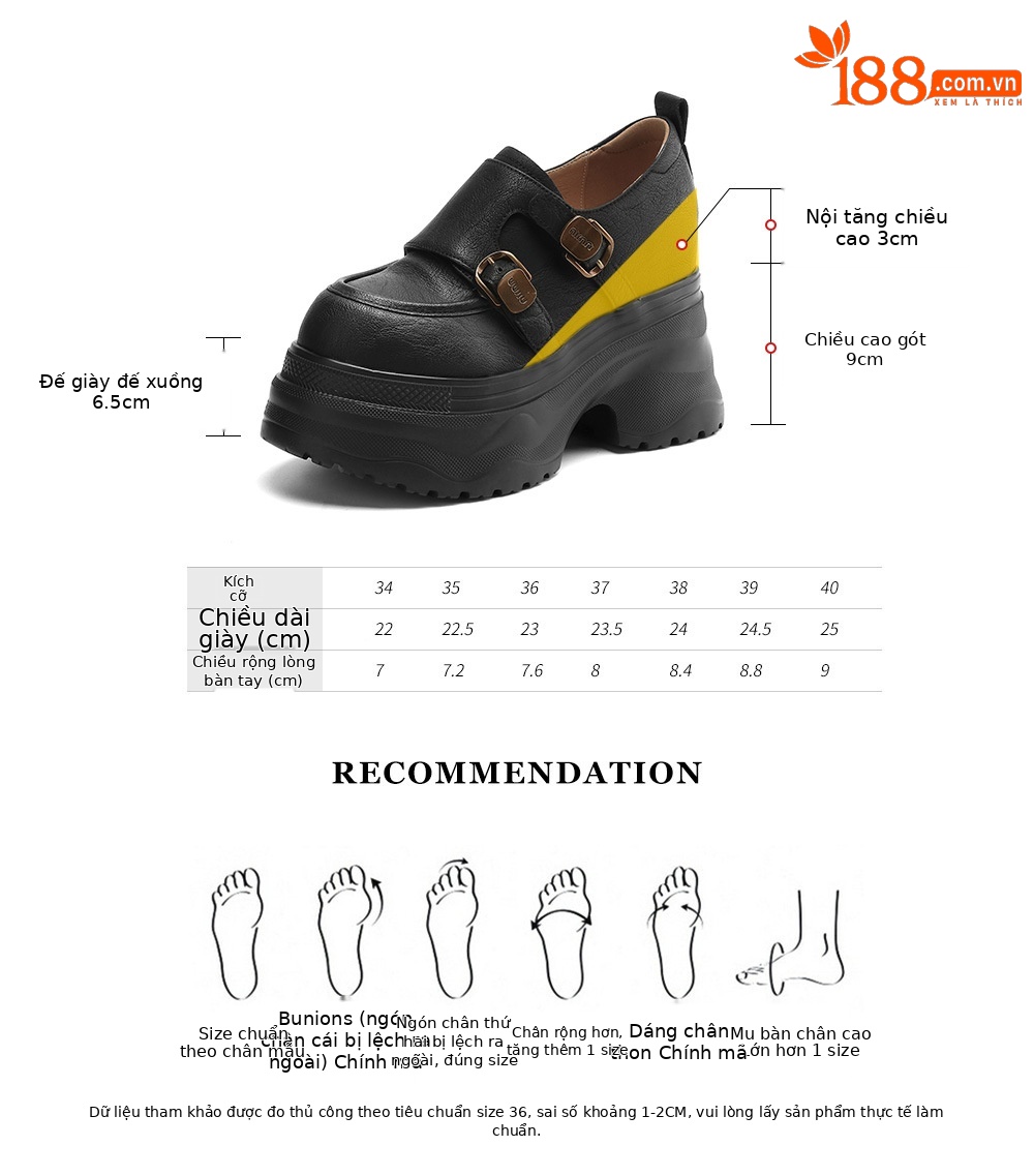 Giày loafer nữ đế xuồng cao 12 cm, miệng sâu cổ điển, khóa thắt lưng — Màu đen, Màu đen kaki chi tiết 4