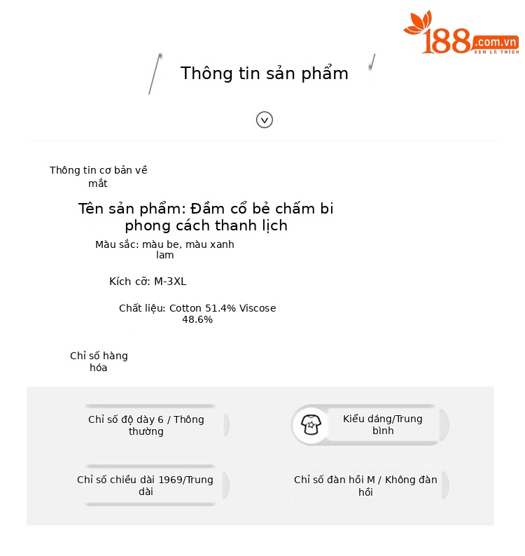 Đầm maxi nữ chấm bi in họa tiết eo thon dáng midi thời trang NI502 — màu be, màu xanh chi tiết 14