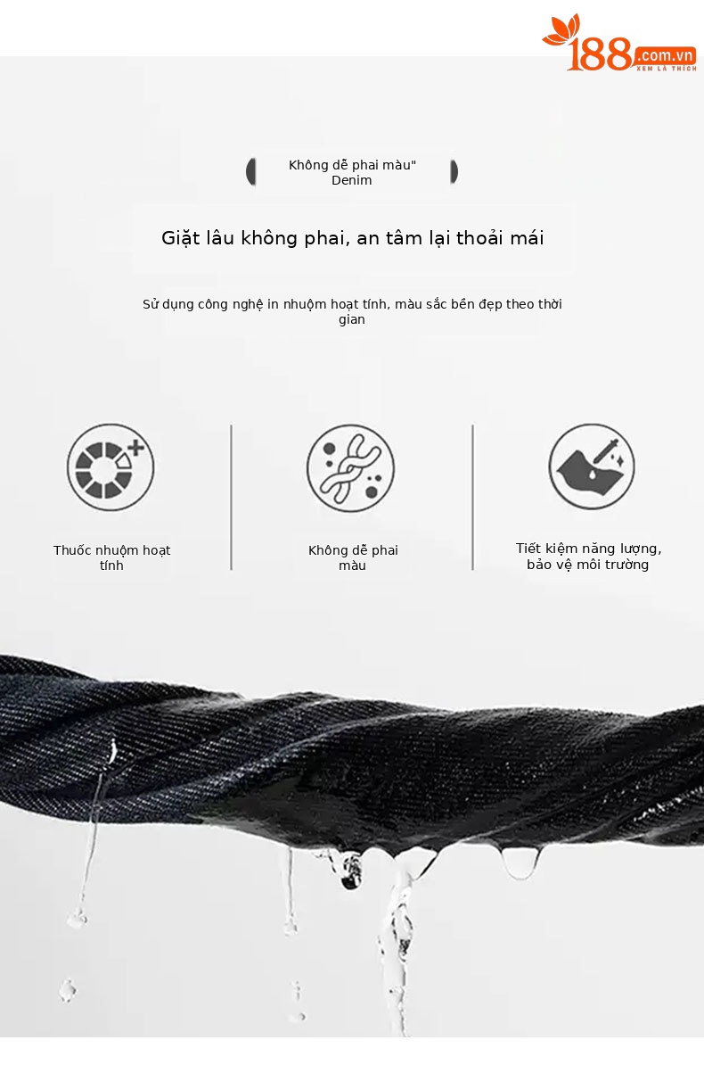 Áo khoác denim sọc hai mặt kiểu Chanel dáng rộng cho nữ — màu xanh chi tiết 7