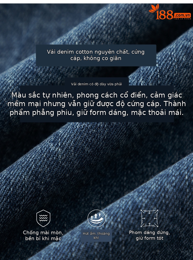 Áo khoác denim nữ phong cách Mỹ retro, nhiều túi, cổ bẻ dáng rộng — màu xanh chi tiết 5