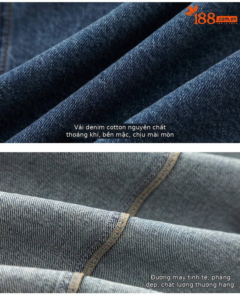 Áo khoác denim nữ phong cách Mỹ retro, nhiều túi, cổ bẻ dáng rộng — màu xanh chi tiết 16