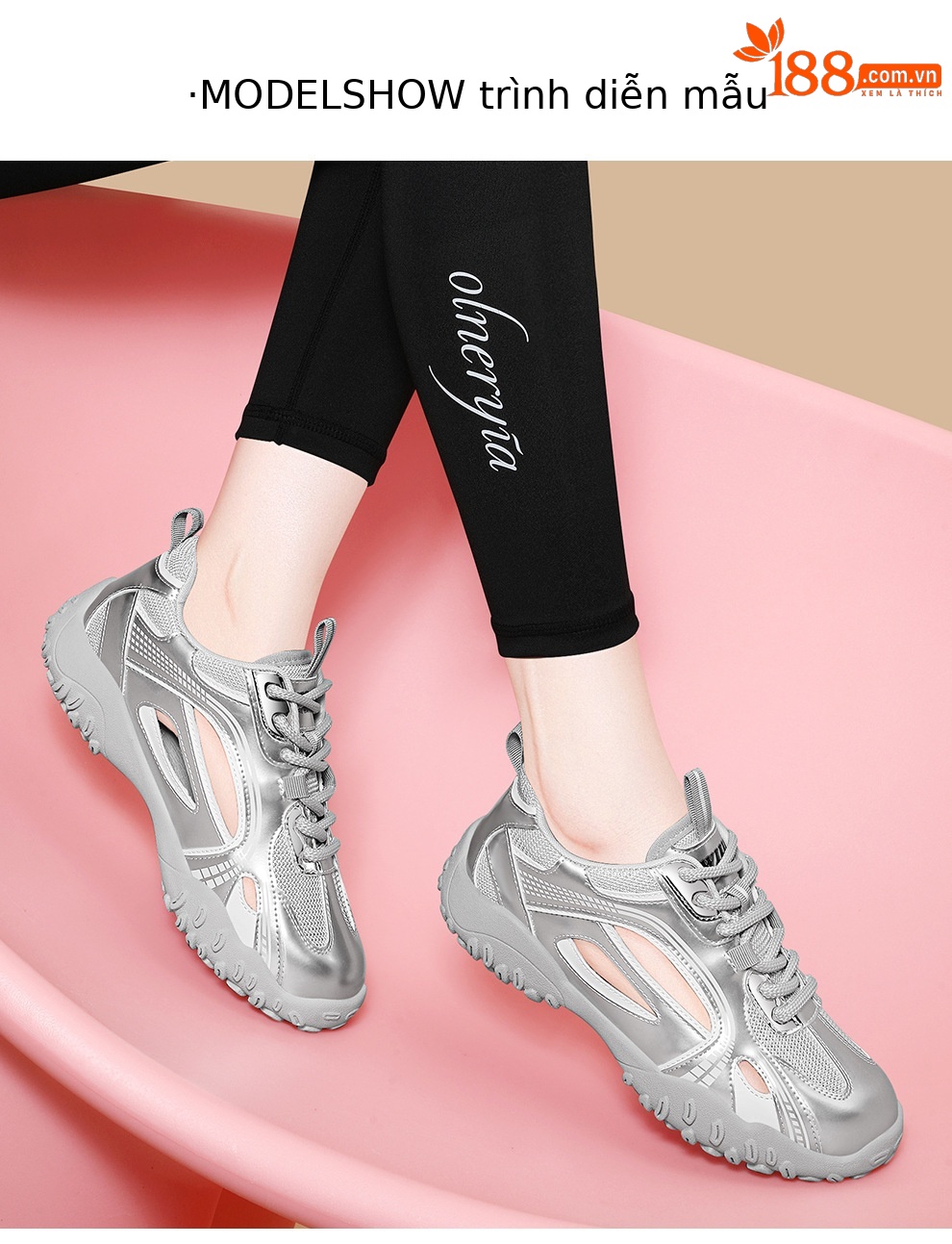 Giày sneaker nữ lưới rỗng thoáng khí mùa hè 2025 — JST 7216m màu, JST 7216 bạc chi tiết 3