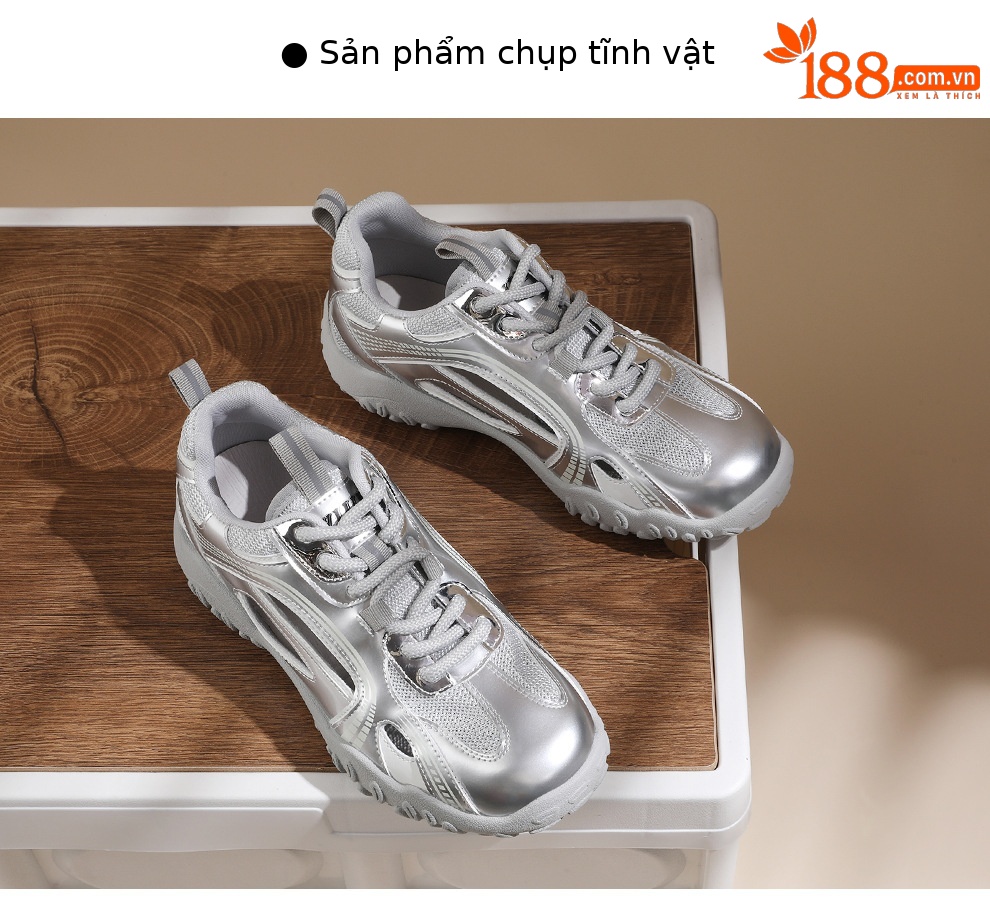 Giày sneaker nữ lưới rỗng thoáng khí mùa hè 2025 — JST 7216m màu, JST 7216 bạc chi tiết 13