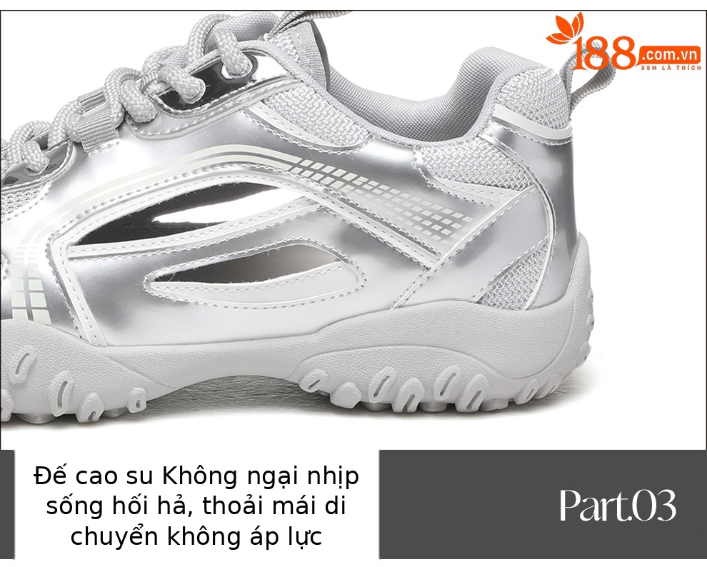 Giày sneaker nữ lưới rỗng thoáng khí mùa hè 2025 — JST 7216m màu, JST 7216 bạc chi tiết 17