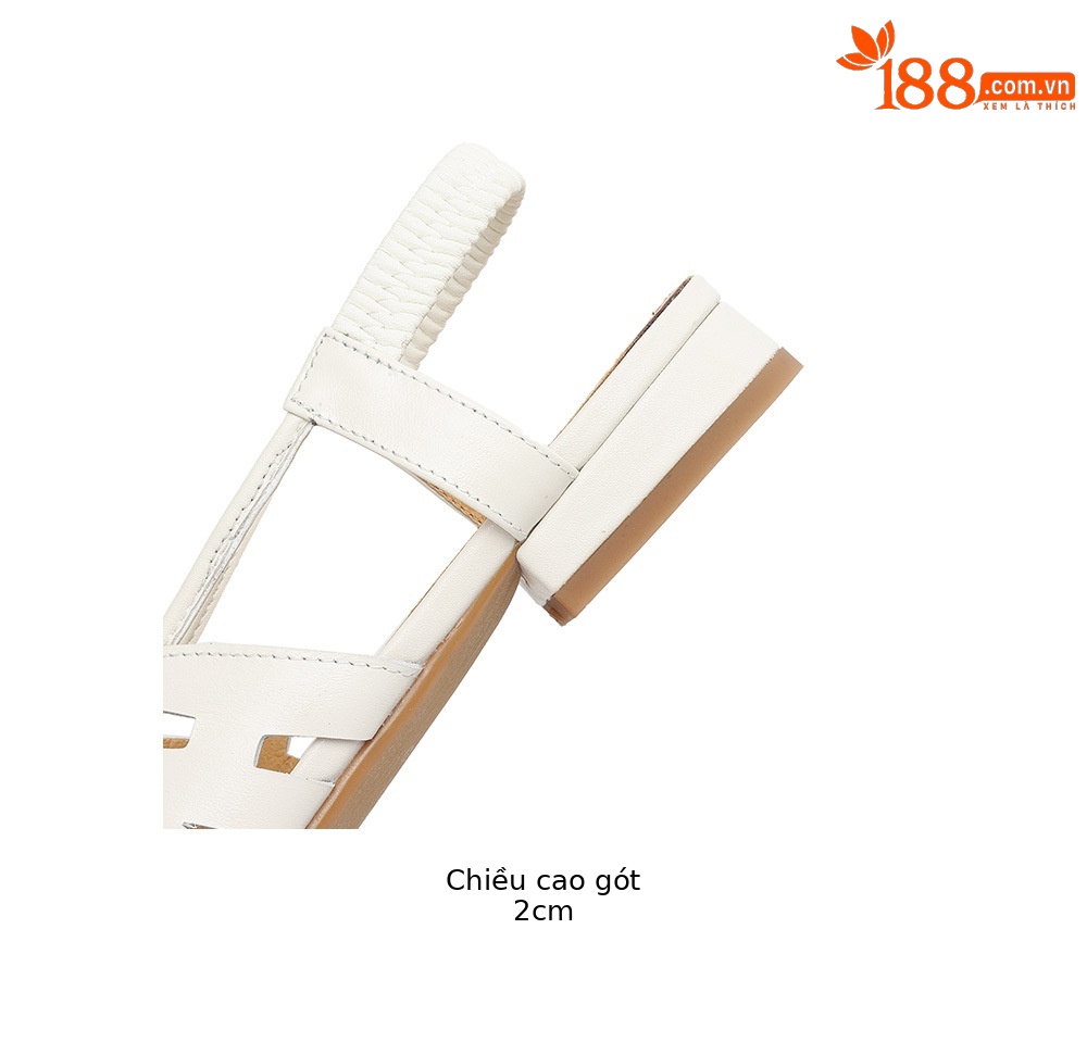 Dép sandal nữ da bò đế bệt dệt rỗng kiểu retro La Mã — đen chi tiết 25