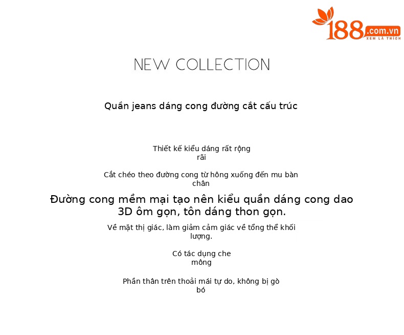 Quần jean ống rộng hình kén cotton-lan màu xanh cổ điển nữ phiên bản hẹp — màu xanh denim chi tiết 3