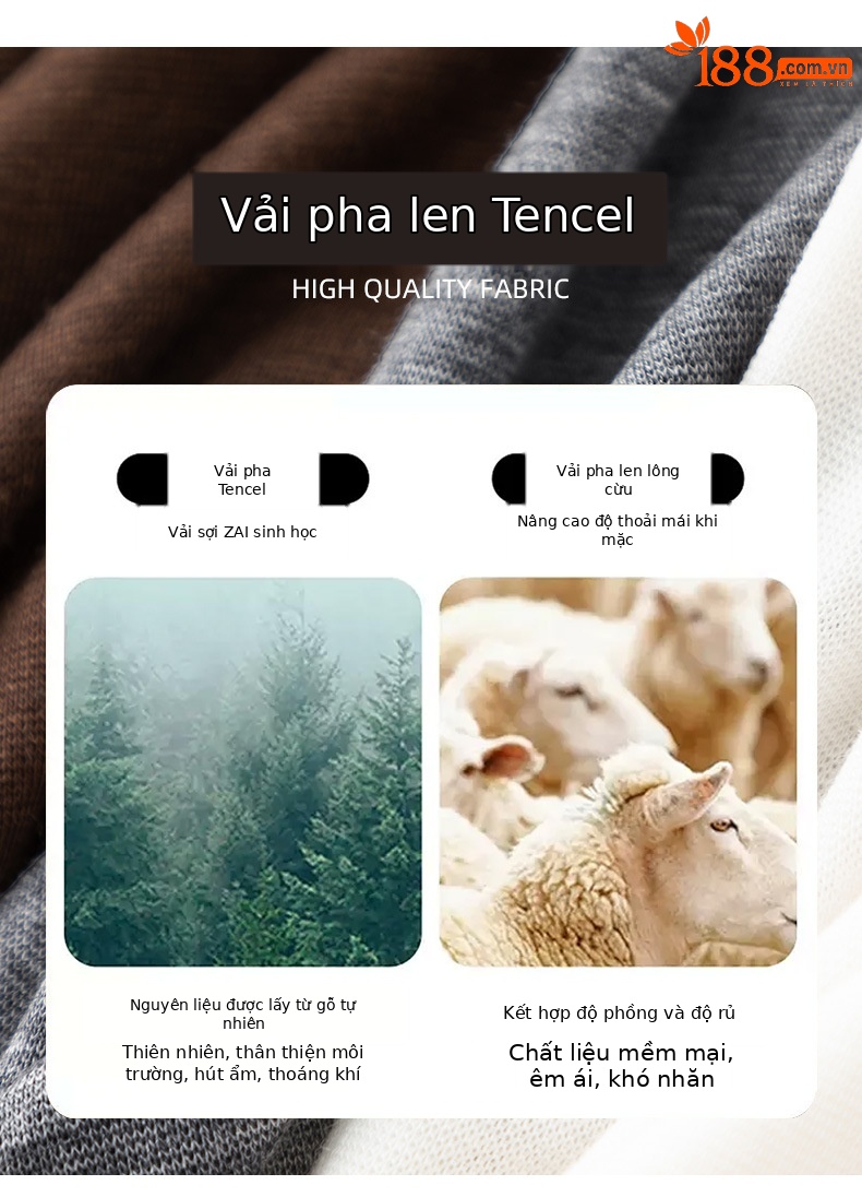 Áo thun giả hai mảnh nữ cổ tròn, chất len Tencel mỏng nhẹ, phối màu patchwork — đen chi tiết 7