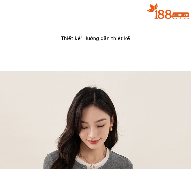 Áo thun giả hai mảnh nữ cổ tròn, chất len Tencel mỏng nhẹ, phối màu patchwork — đen chi tiết 9