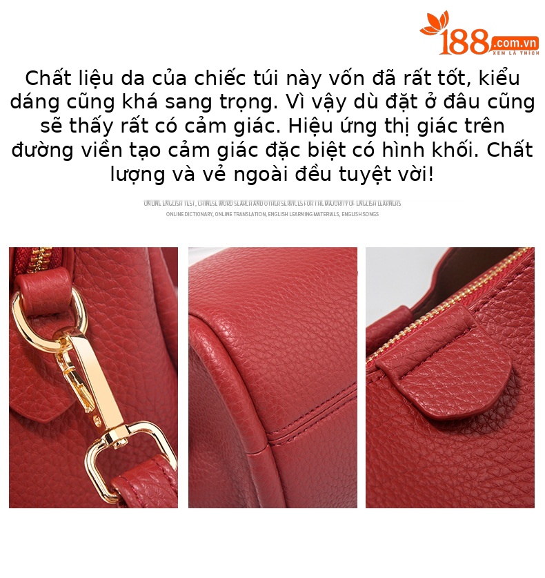 Túi bucket nữ rút dây dáng giỏ rau mùa hè 2025 đeo chéo một vai chi tiết 5