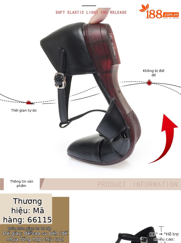 Dép sandal nữ da thật đế bằng quai chữ V mùa hè — màu be chi tiết 3