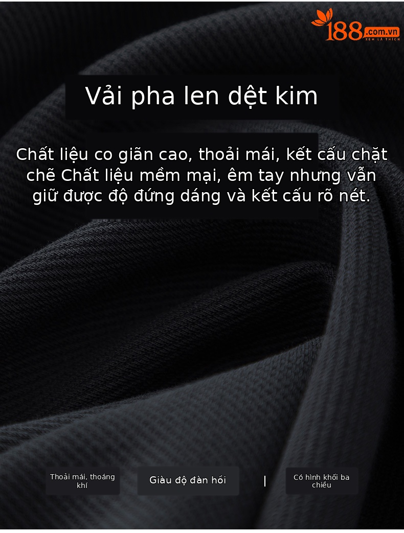 Áo khoác nỉ dây kéo len pha trộn dáng rộng cổ lật cho nữ mùa thu — màu xanh hải quân chi tiết 6