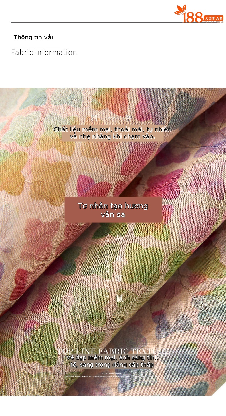 Bộ áo vest jacquard họa tiết cỏ bốn lá kết hợp quần short cạp thun nữ mùa hè — Cỏ bốn lá chi tiết 3