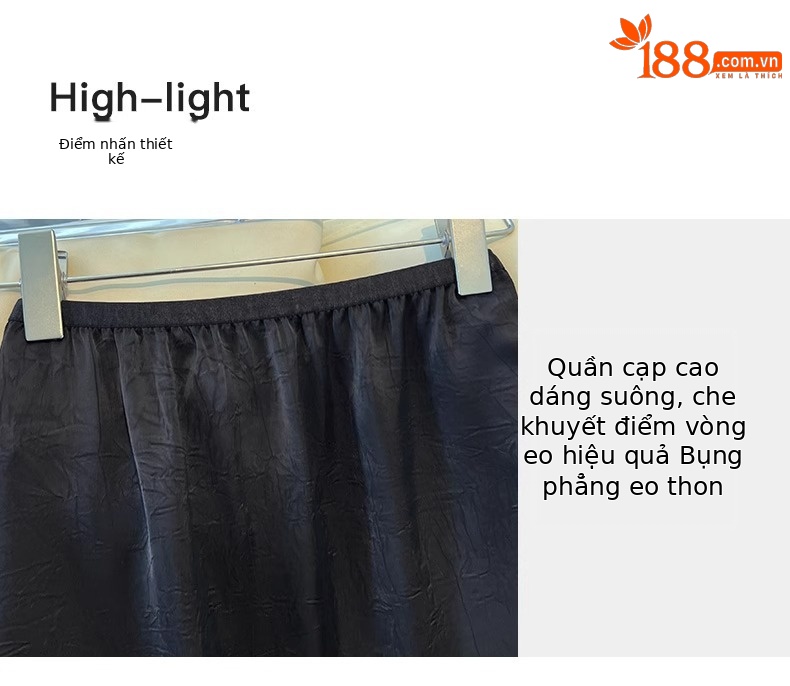 Váy chữ A nữ mùa hè chất liệu giả acetate in họa tiết dân tộc, xẻ sau lưng, ôm hông thẳng — đen chi tiết 3