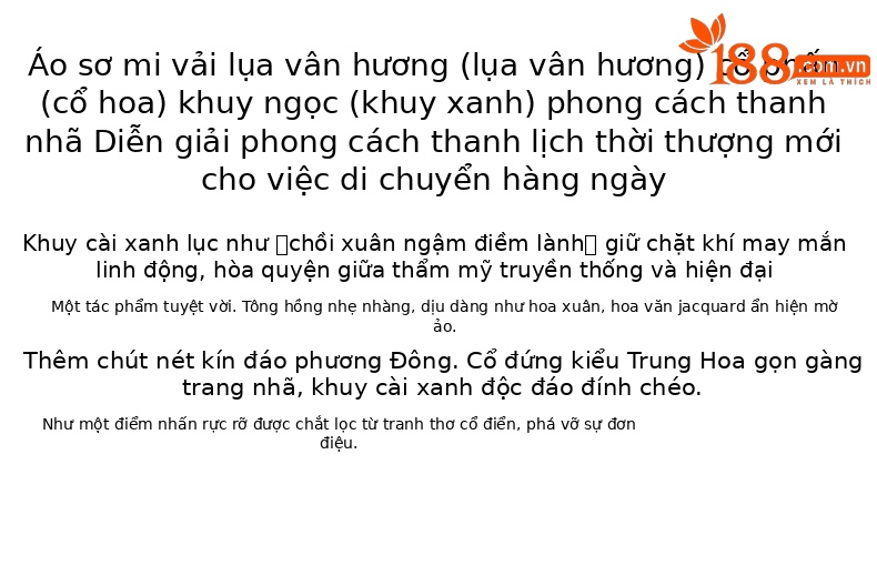 Áo sơ mi nữ phong cách Trung Hoa cổ điển tay dài chất liệu lụa mát lạnh — Hồng phấn chi tiết 2