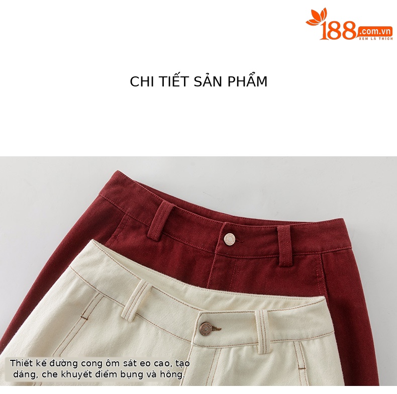 Quần jean nữ ống rộng phong cách Hong Kong chất cotton Tencel dáng rộng — Màu trắng nhạt chi tiết 14
