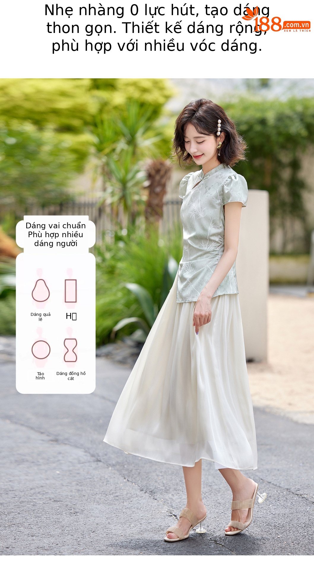 Đầm nữ mùa hè 2025 kiểu mới phối màu bất đối xứng giả hai mảnh eo ZQ25116 — Màu sắc hình ảnh chi tiết 4